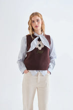 Load image into Gallery viewer, Compania Fantastica Flower Print Knitted Vest