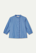 Load image into Gallery viewer, Compania Fantastica Blue Striped Short