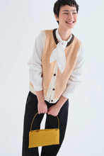 Load image into Gallery viewer, Compania Fantastica Orange and White Knitted Vest