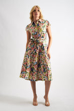 Load image into Gallery viewer, Fleur Summer Dream Print Midi Shirt Dress