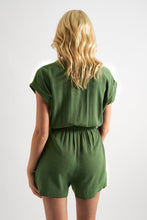 Load image into Gallery viewer, Adonia Linen Mix V Neck Playsuit