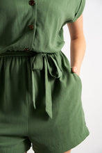Load image into Gallery viewer, Adonia Linen Mix V Neck Playsuit