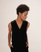 Load image into Gallery viewer, Grace And Mila Totem Black Velvet Waistcoat