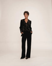 Load image into Gallery viewer, Grace And Mila Totem Black Velvet Waistcoat