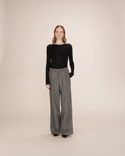 Load image into Gallery viewer, Grace And Mila Toni Sheer Jersey Top Black