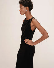 Load image into Gallery viewer, Grace And Mila Velvet Tivoli Dress Black