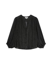 Load image into Gallery viewer, Grace And Mila Tarzy Sheer Lurex Blouse Black