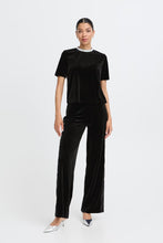 Load image into Gallery viewer, Byoung Byperlina Velvet Black Top