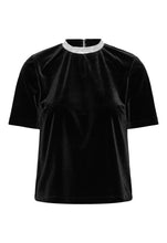 Load image into Gallery viewer, Byoung Byperlina Velvet Black Top