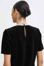 Load image into Gallery viewer, Byoung Byperlina Velvet Black Top