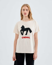 Load image into Gallery viewer, Cotton T-Shirt With Horse Print