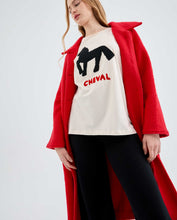 Load image into Gallery viewer, Cotton T-Shirt With Horse Print