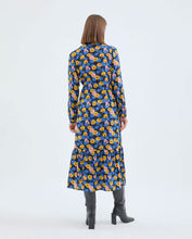 Load image into Gallery viewer, Midi Shirt Dress With Floral Print