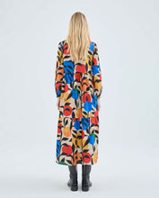 Load image into Gallery viewer, Long Sleeves Midi Dress With Leaf Print