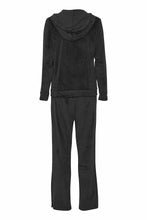 Load image into Gallery viewer, Bymitza Velvet Jogging Set Black