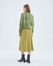 Load image into Gallery viewer, Green Corduroy Midi Skirt