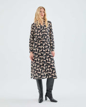 Load image into Gallery viewer, Animal Print Midi Shirt Dress