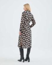 Load image into Gallery viewer, Animal Print Midi Shirt Dress