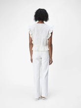 Load image into Gallery viewer, Cillia Ruffle Broderie Anglaise Top