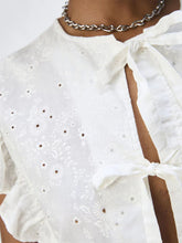 Load image into Gallery viewer, Cillia Ruffle Broderie Anglaise Top