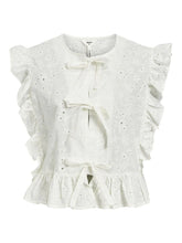 Load image into Gallery viewer, Cillia Ruffle Broderie Anglaise Top