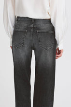 Load image into Gallery viewer, Ichi Ihtwiggy Straight Long Jeans Washed Black