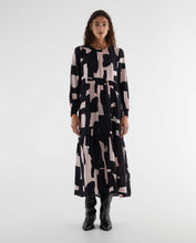 Load image into Gallery viewer, Abstract Print Midi Dress