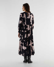 Load image into Gallery viewer, Abstract Print Midi Dress