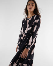 Load image into Gallery viewer, Abstract Print Midi Dress