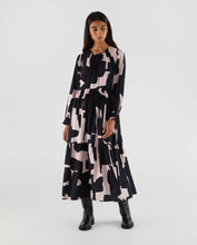 Load image into Gallery viewer, Abstract Print Midi Dress