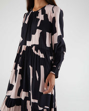 Load image into Gallery viewer, Abstract Print Midi Dress