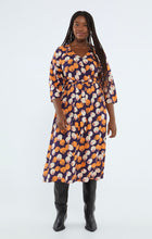Load image into Gallery viewer, Flowers Print Midi Dress