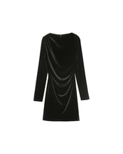 Load image into Gallery viewer, Oceane Velvet Dress Black