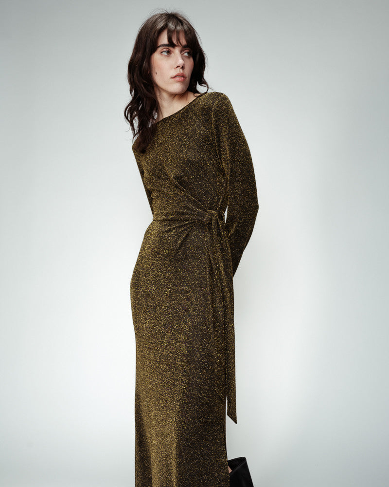 Olympiade Gold Lurex Dress Mockingbirds Fashion Olympiade Gold Lurex Dress Mockingbirds Fashion