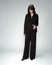 Load image into Gallery viewer, Opium Lurex Trousers Black