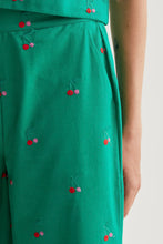 Load image into Gallery viewer, Compania Fantastica Embroidered Cherries Detail Trousers