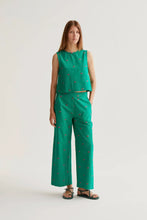 Load image into Gallery viewer, Compania Fantastica Embroidered Cherries Detail Trousers