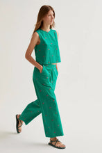 Load image into Gallery viewer, Compania Fantastica Embroidered Cherries Detail Trousers
