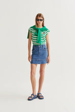 Load image into Gallery viewer, Compania Fantastica Embroidered Tulip Detail T-Shirt