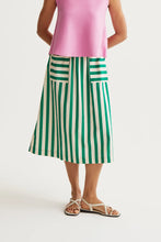 Load image into Gallery viewer, Compania Fantastica Green Midi Skirt