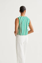 Load image into Gallery viewer, Compania Fantastica Green Striped Top