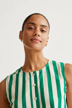 Load image into Gallery viewer, Compania Fantastica Green Striped Top