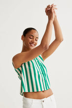Load image into Gallery viewer, Compania Fantastica Green Striped Top