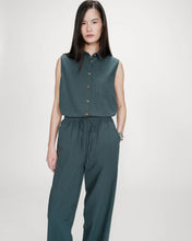 Load image into Gallery viewer, Grace And Mila Rhode Cotton Trousers Emerald