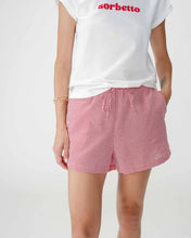 Load image into Gallery viewer, Grace And Mila Waylen Gingham Cotton Shorts Rouge