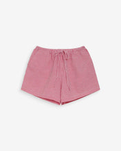 Load image into Gallery viewer, Grace And Mila Waylen Gingham Cotton Shorts Rouge