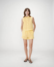 Load image into Gallery viewer, Grace And Mila Waylen Gingham Cotton Shorts Yellow