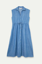 Load image into Gallery viewer, Compania Fantastica Cotton Chambray Midi Dress