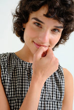 Load image into Gallery viewer, Compania Fantastica Black Gingham Top