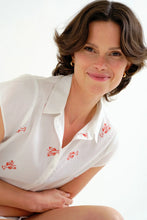 Load image into Gallery viewer, Compania Fantastica Lobster Embroidery Cotton Shirt